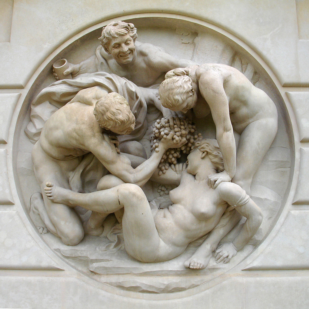 Bacchanale-by-Jules-Dalou.-The-plaster-was-exhibited-at-the-Salon-of-1891.-Located-at-the-center-of-the-fountain-of-the-Greenhouses-Garden-of-Auteuil-in-Paris